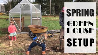 Greenhouse Setup | Spring Gardening &amp; Seed Planting - Lavender &amp; Fir Farmstead