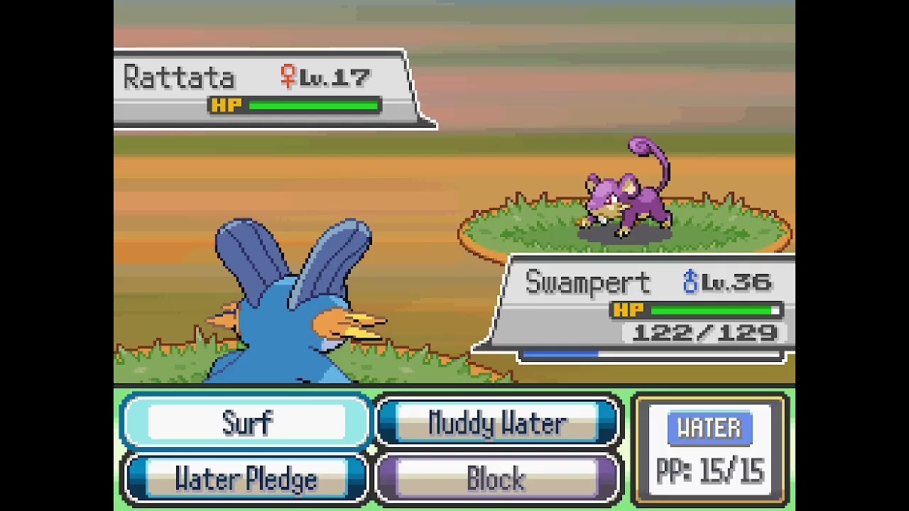 Pokemon AMR - Surf Move Animation