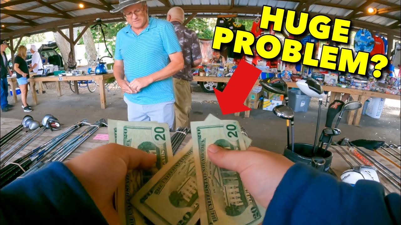 THE PROBLEM WITH SELLING GOLF CLUBS AT THE FLEA MARKET YouTube