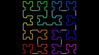 Exploring the Hilbert Curve #satisfying  #maths #html5canvas