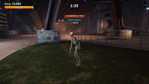 Tony Hawks 2 - NY City - Grind the Subway Rails Completed