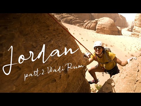 Rock Climbing In Wadi Rum Jordan 
