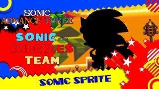 Sonic Advance 3: Sonic \& Knuckles Team Pixel Art (SONIC SPRITE)