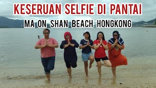 THE FUN OF SELFIE-TAKES ON THE BEACH || Ma On Shan Beach, Hong Kong