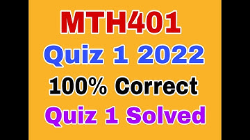 MTH401 Quiz 1 solution Fall 2022|mth401 quiz 1 solution 2022|mth401 quiz 1 Solution 2022/2023#mth401