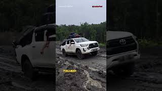 CAN A HILUX Climb A SLIPPERY ROAD? #shorts #toyota #hilux #offroad screenshot 5