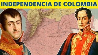 La INDEPENDENCIA DE COLOMBIA: etapas, luchas y la campaña de Bolívar⚔️