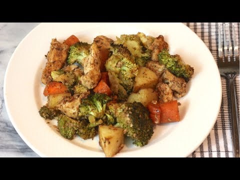 baked-chicken-with-potatoes-&-veggies-(oven)-|-healthy-dinner-recipes