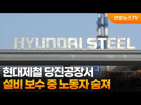 Worker Dies While Repairing Equipment at Hyundai Steel Dangjin Plant / YonhapnewsTV