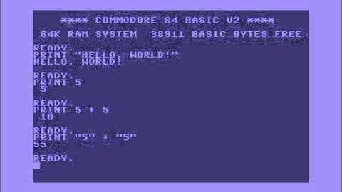 Commodore BASIC Tutorial 1 - Writing, Running, Saving, and Loading Code
