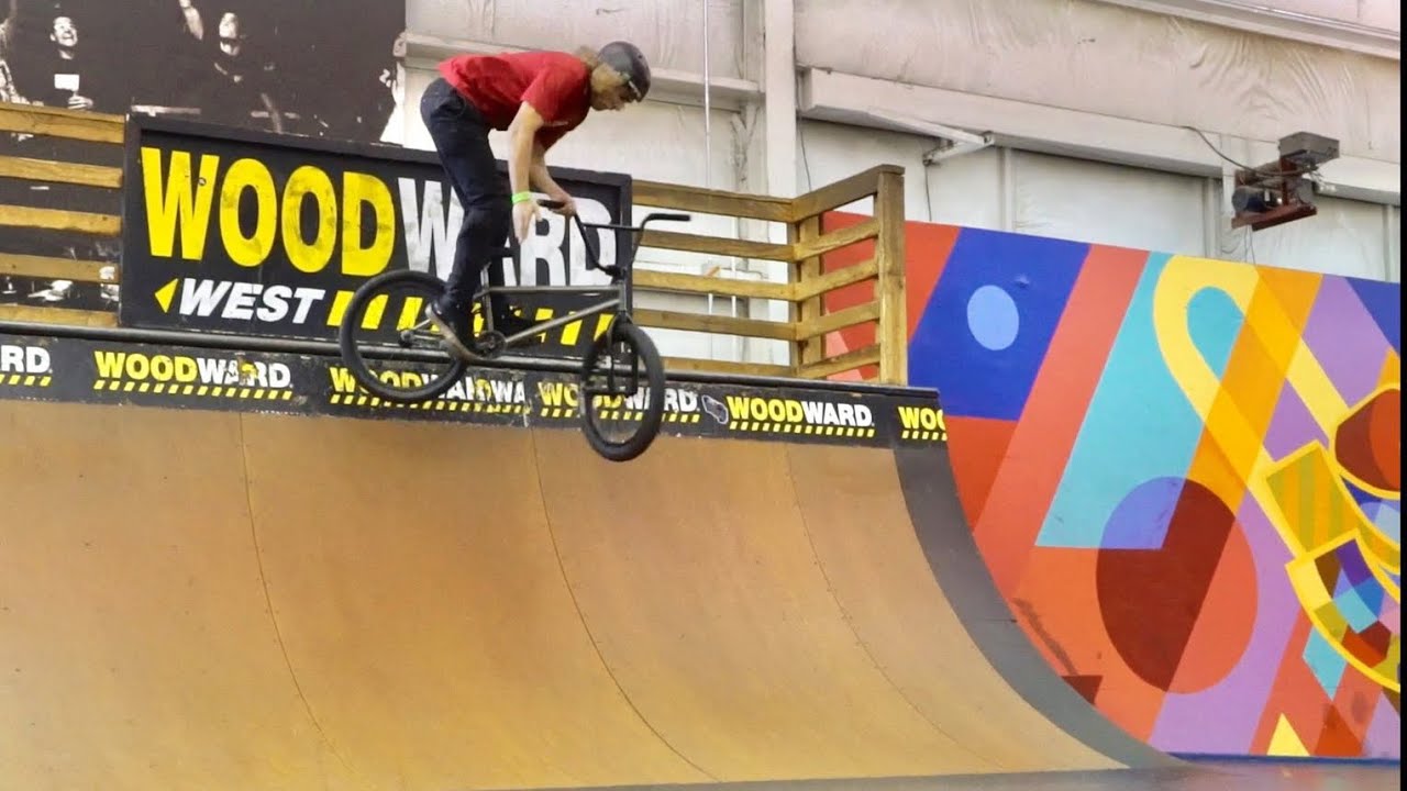 RE LEARNING BMX TRICKS AT WOODWARD WEST YouTube