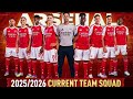 ARSENAL 2025/2026 Current Squad & Manager | Full Team Lineup #arsenal #premierleague