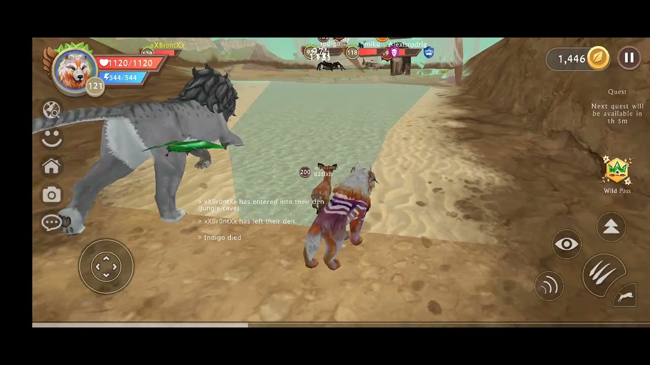 Glitch in wildcraft and beating a boss