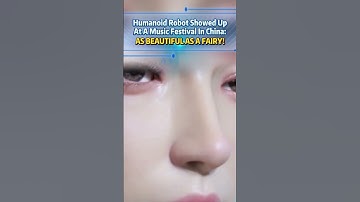 中国の音楽フェスティバルに登場したヒューマノイド型ロボット：妖精のように美しい！#fyp #InnovateChina