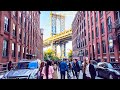 Brooklyn to Manhattan : Sunset Walk from Brooklyn Navy Yard to DUMBO &amp; Chinatown in October 2022