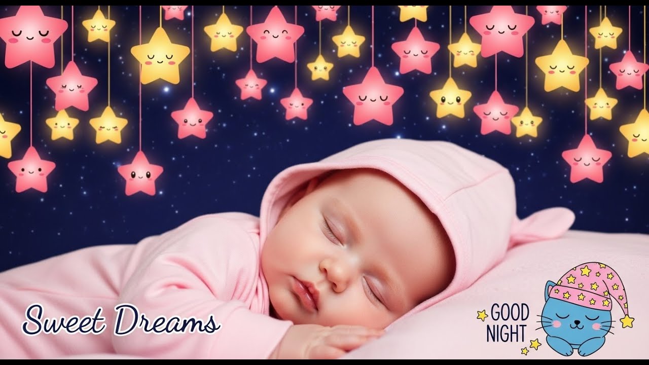 Baby Sleep Music 🎶 Relax Instantly ♥ Mozart Brahms Lullaby ♥ Beat Insomnia in Minutes