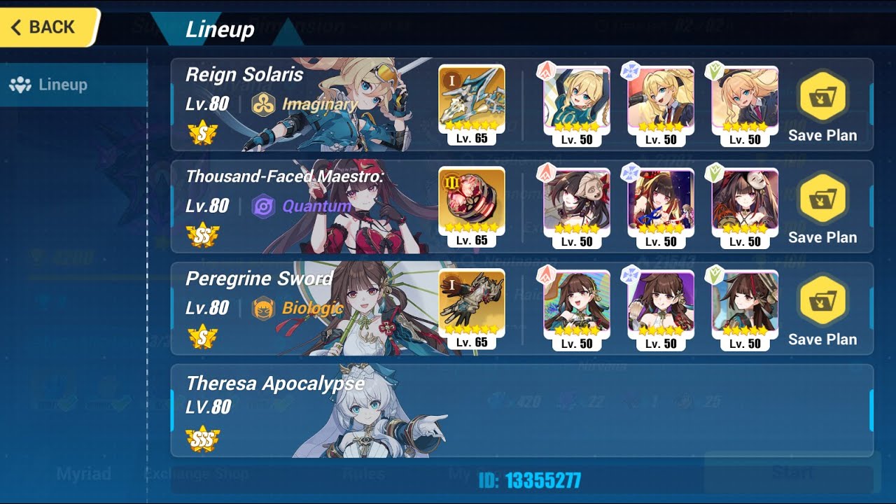 [HI3 SEA] Nirvana Abyss 554D - Bygone Deliverance (Physical) 867Pts - RS(S0+1), TFM(SS0+3), PS(S0+1)