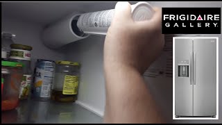 How to Replace Water Filter on Frigidaire Gallery Refrigerator (Side by Side Stainless Steel Black)