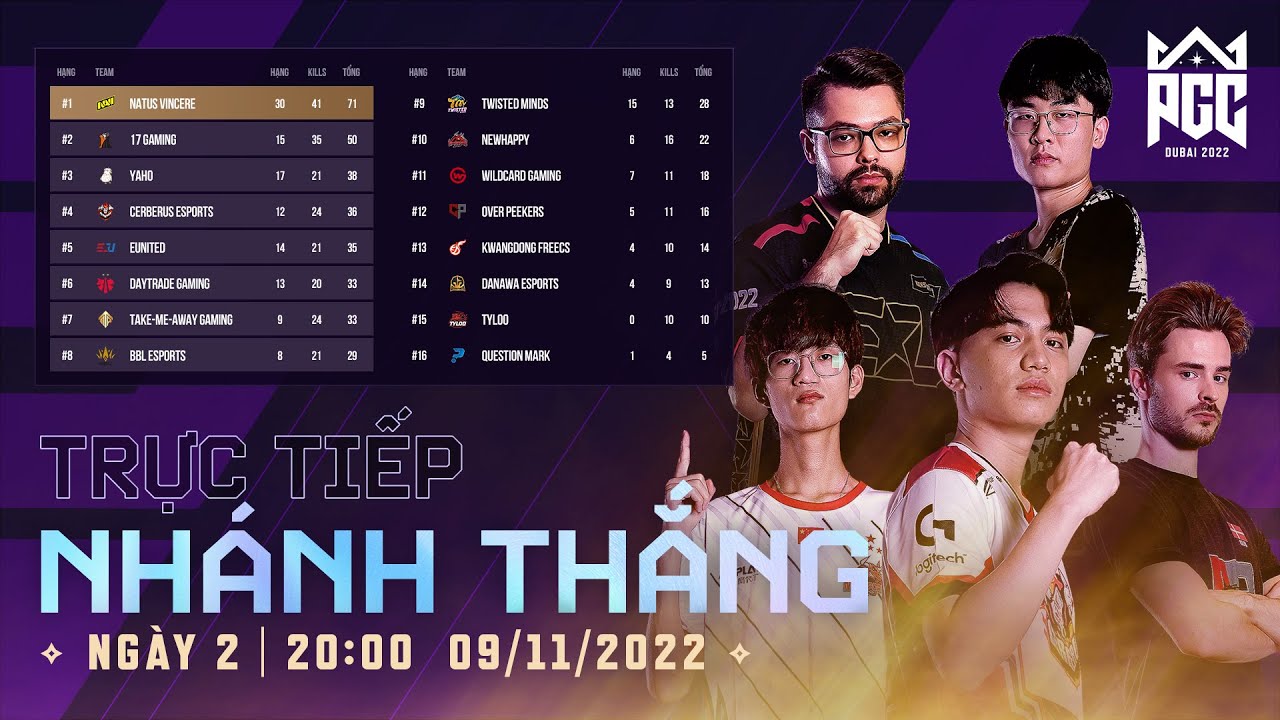 🏆[PGC 2022] NHÁNH THẮNG – NGÀY 2 – 🇻🇳 CES, 🇨🇳 NewHappy, TWIS, 🇺🇸 EU, NAVI, 🇹🇭 DAY, OP,  🇨🇳 17,…