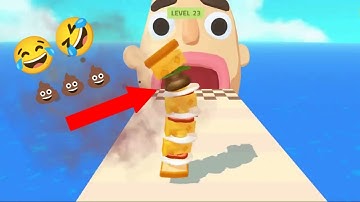 😱🥪💩 Sandwich Runner Level 23 Game Mobile Update All Trailers iOS, Android Gameplay Walkthrough