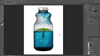 How to put images inside a bottle using Photoshop screenshot 2