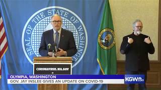 Watch live: Washington Gov. Jay Inslee gives an update on the state's response to COVID-19