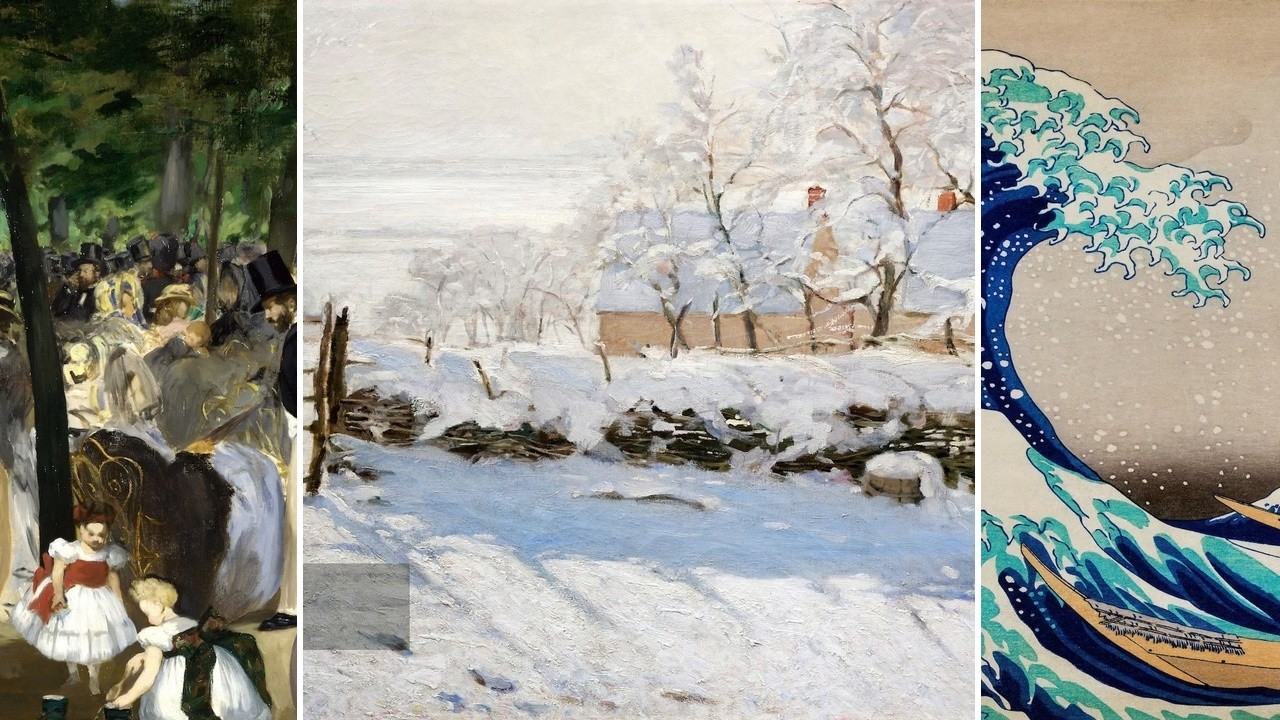 Masterpieces TV — Silent Art Gallery · October 1 Afternoon | Monet · The magpie & others