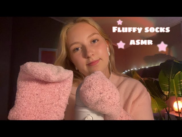 Fuzzy socks brain massage ASMR 💗🌷🌸