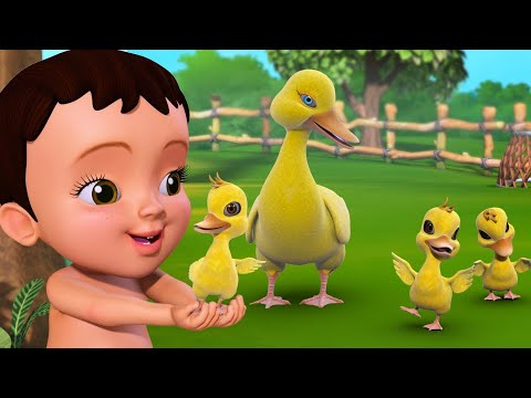 குள்ளக் குள்ள வாத்து குவாக் குவாக் வாத்து | Tamil Rhymes for Children Collection | Infobells