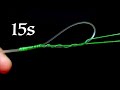 PEとリーダーの結び方。10秒ノットの強化版。簡単、最速、最強のベストノット【1分習得】fishing knot
