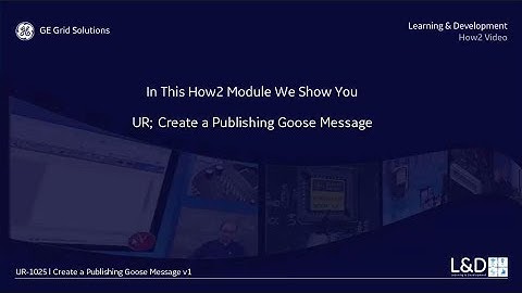 UR-1025 l Create a Publishing Goose Message v1