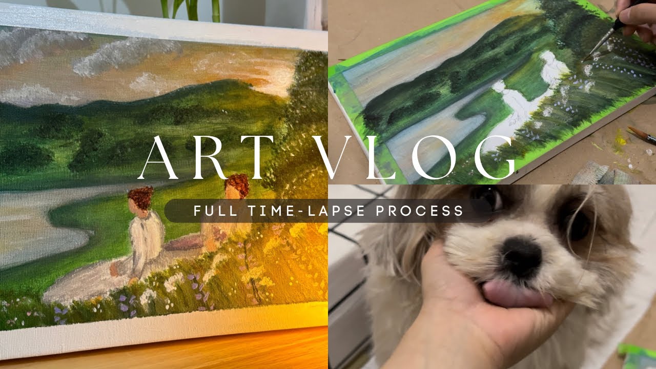 Art Vlog ☆ Romanticism Painting | Full Time-lapse Process | - YouTube