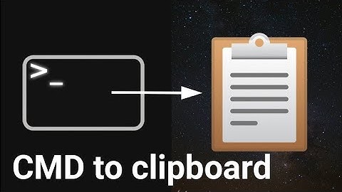 Copy Cmd output to clipboard #cmd