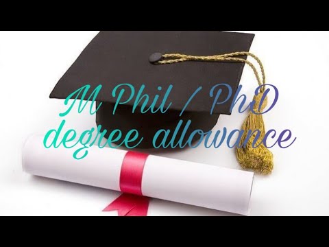 m phil phd increment