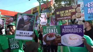 Fuerza del Pueblo SDO lleva a cabo manifestación Dia Internacional de la Mujer.