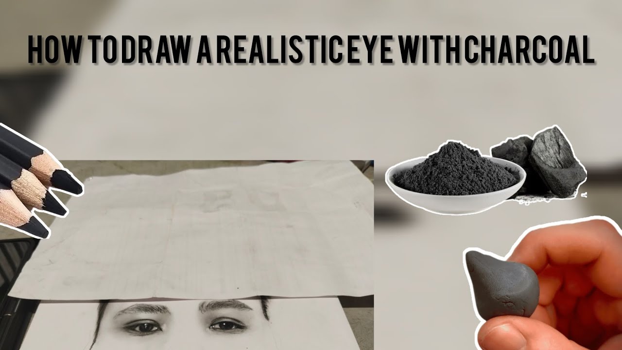 How to draw a realistic eye with charcoal | কয়লাৰে বাস্তৱিক চকু কেনেকৈ ...