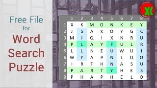 Free File for Word Search Puzzle by Excel screenshot 5