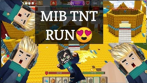 I BUILD MIBS TNT RUN🤩  #BLOCKMANGO #SKYBLOCK