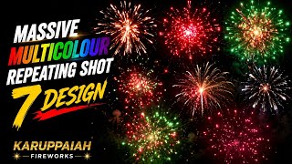 Massive Multicolour Repeating Shot 🔥 6 Design Biggest Display | Karuppaiah Fireworks 💥 