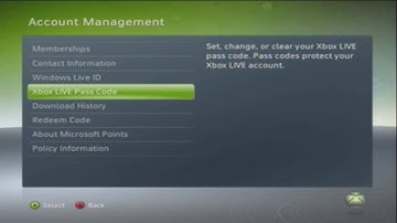 How to Setup XBOX LIVE Pass Code [XBOX 360 V1]