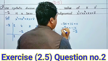 Use synthetic division to find the value of k || Synthetic division in Urdu/Hindi