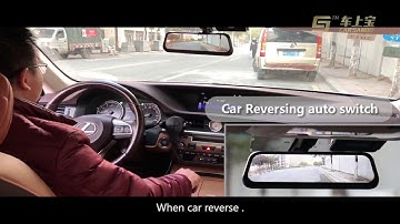 Carsanbo streaming video mirror monitor with entirely screen,8.5inch full screen mirror monitor