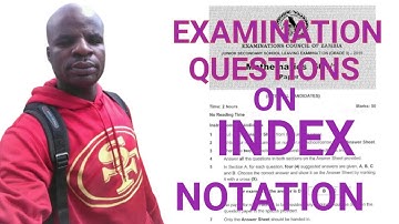 EXAMINATION QUESTIONS ON INDEX NOTATION SOLVED