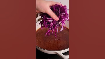 Braised red cabbage #vinegar #recipes