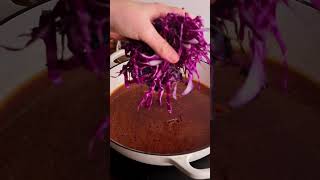 Braised red cabbage #vinegar #recipes