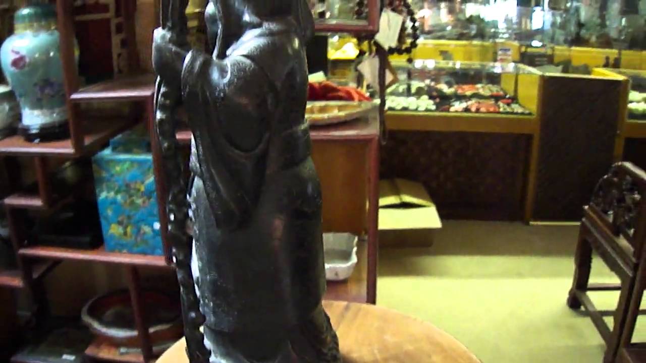 Chinese Africa Zitan Kitchen God Statue Figure s2648m YouTube