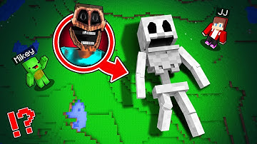 Mikey and JJ Found Biggest Mimic Skeleton Print in Minecraft - Maizen?!