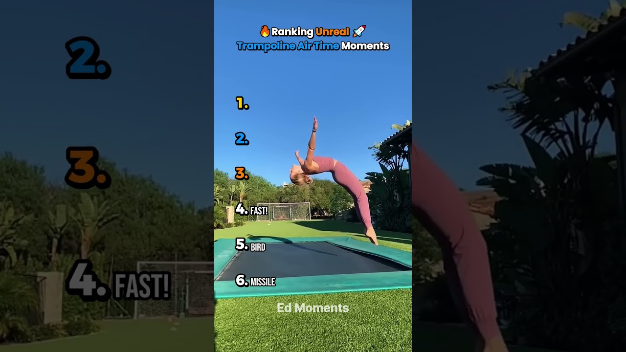 UNREAL TRAMPOLINE AIR TIME MOMENTS  #usa