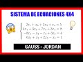 🔵 SISTEMA DE ECUACIONES 4X4 por método de 💎 GAUSS-JORDAN 💎 [Video grabado en clase] 🚀