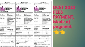 DCET 2022, How to do fees payment for KEA , Dcet fees payment, #dcet2022 #dcet_update #dcet